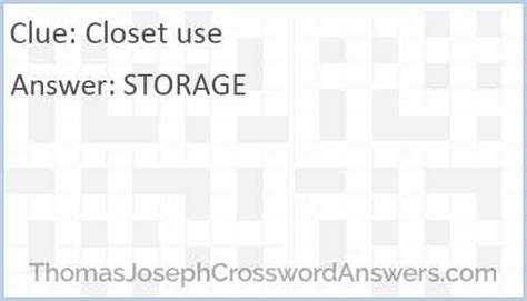 Closet item crossword clue. Things To Know About Closet item crossword clue. 
